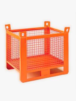 Contenedor con paredes de malla y patines Disset Odiseo