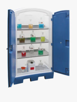 Armarios plásticos en PE para productos corrosivos Disset Odiseo