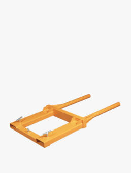 Posicionador horizontal de bidones para carretilla