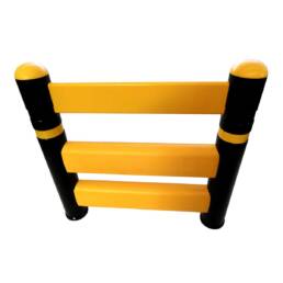 Barandilla protectora con doble perfil inferior