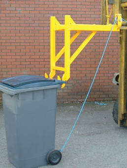 Volteador de contenedores de 80 lts hasta 360 lts