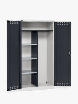 Armario de limpieza con puertas batientes