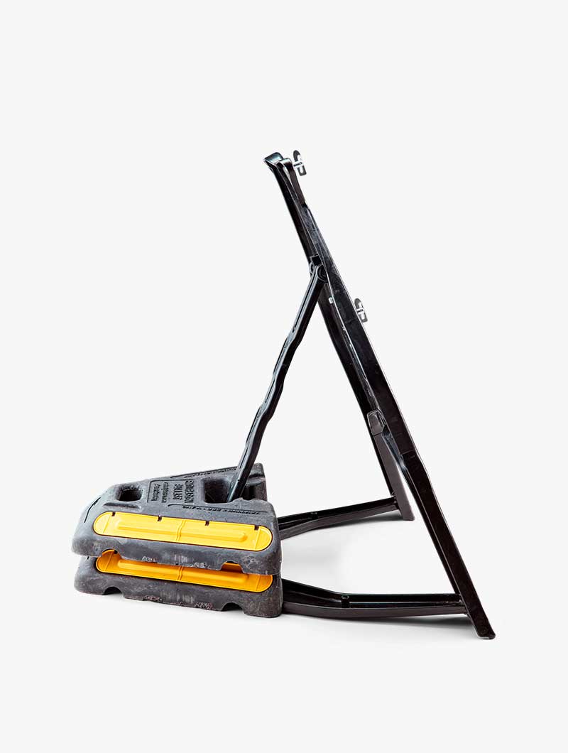 Marco para señales de tráfico temporal