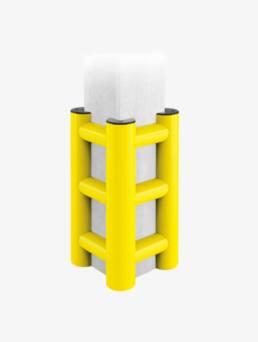 Protección para columnas sin fijaciones